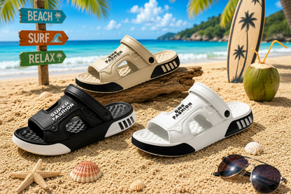Men Lightweight Soft Sole Beach Slides