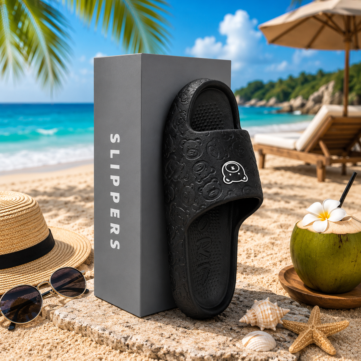 Women’s Non Slip Beach Slippers  Soft Summer Holiday Indoor & Outdoor Sandals