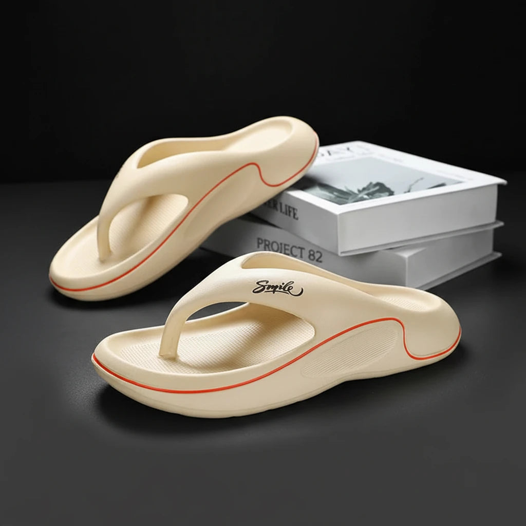 Summer 2026 Flip-Flops for Men Thick Sole Beach Slippers