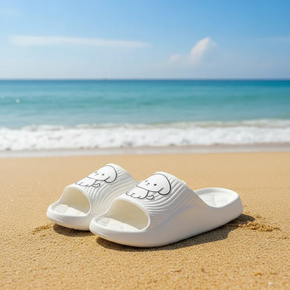 Cute Cartoon Cloud Cushion Slippers for Women Summer Flip Flops