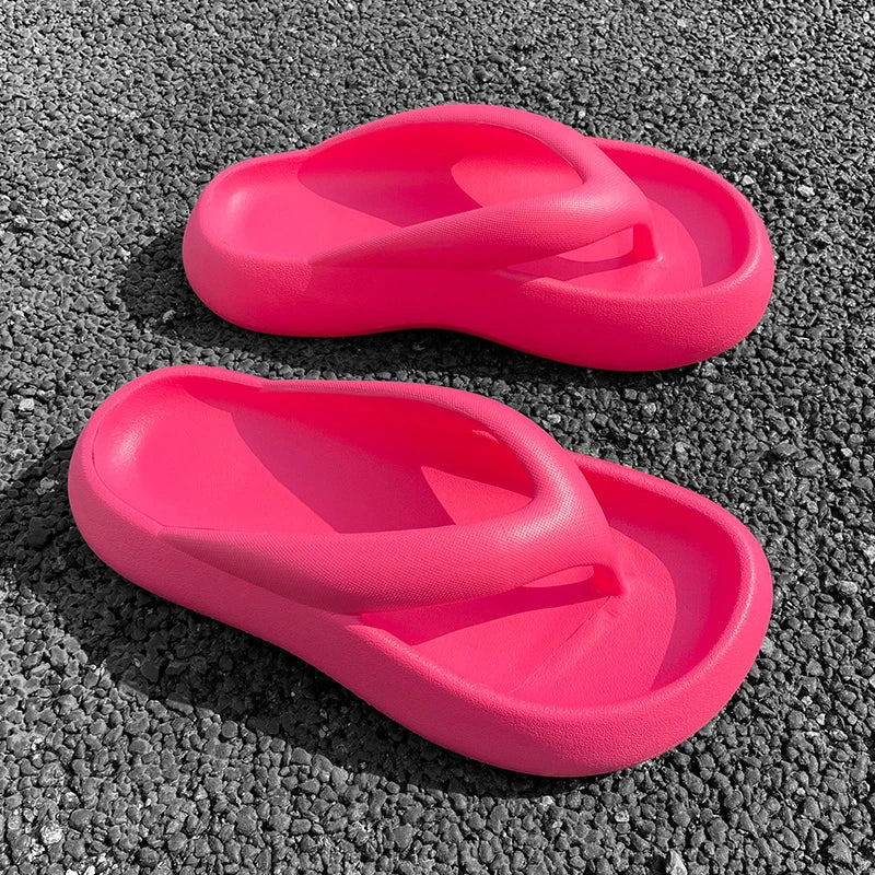 Summer Beach Fashion Thick Sole Flip Flops Women