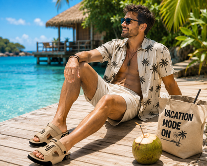 Men Lightweight Soft Sole Beach Slides