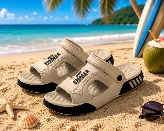 Men Lightweight Soft Sole Beach Slides