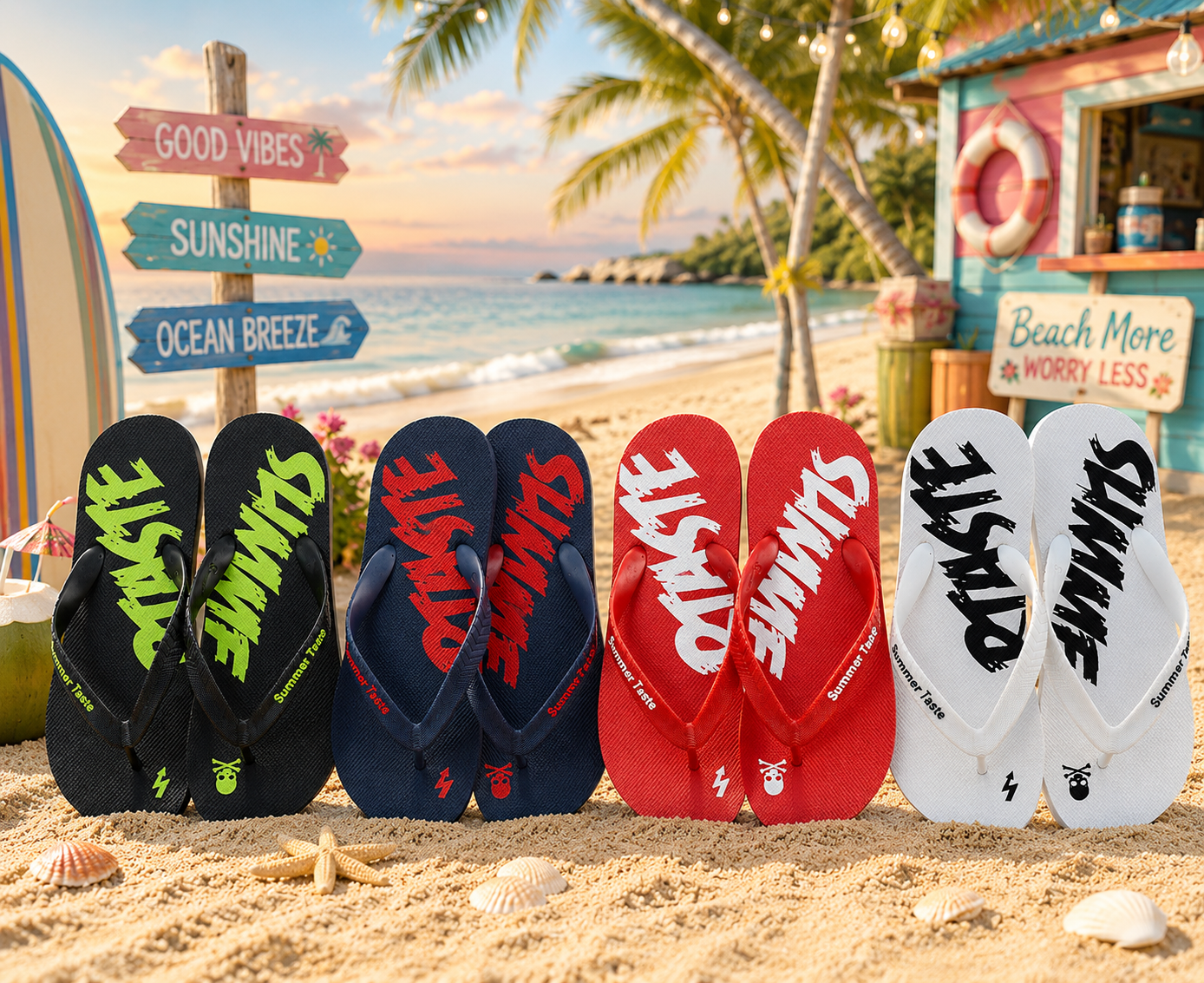 Men’s Summer Flip-Flops Soft Sole Non-Slip Beach Sandals