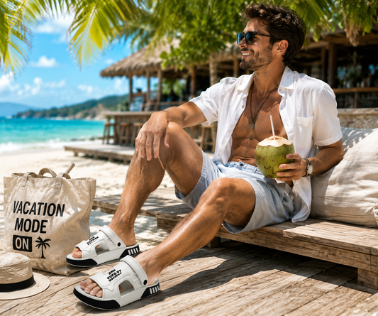 Men Lightweight Soft Sole Beach Slides